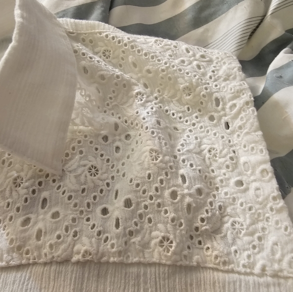 Lucky Brand White Buttoned Tank Size S NWT - Picture 2 of 5